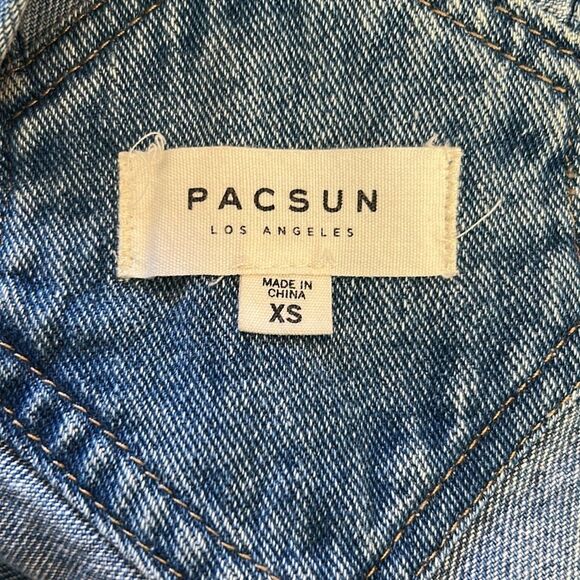 PAC Sun Denim Distressed Overalls XS - Picture 8 of 8